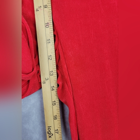 Chicos Travelers Womens Size 4R US 20/22R No Tummy Pant Stilleto Pants‎ Red - Picture 6 of 6